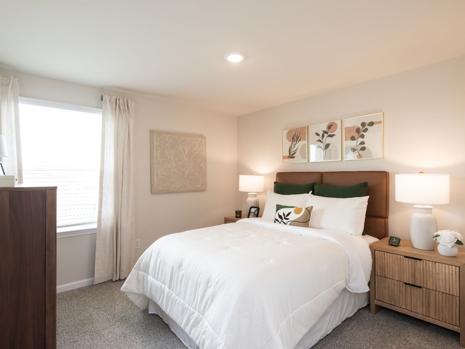 Turn the secondary bedroom into a relaxing space for guests.