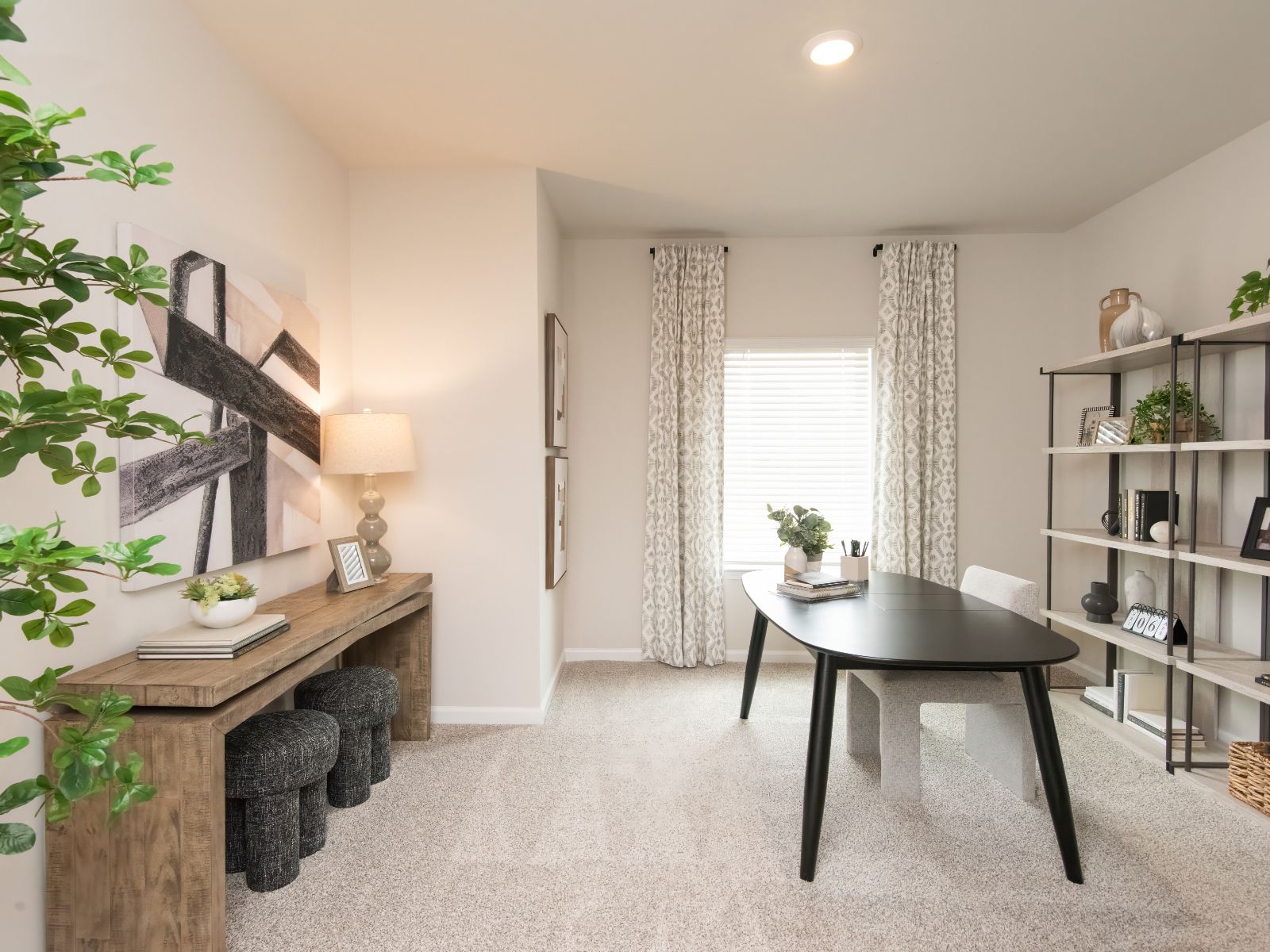 Turn the flex room into a private office space.