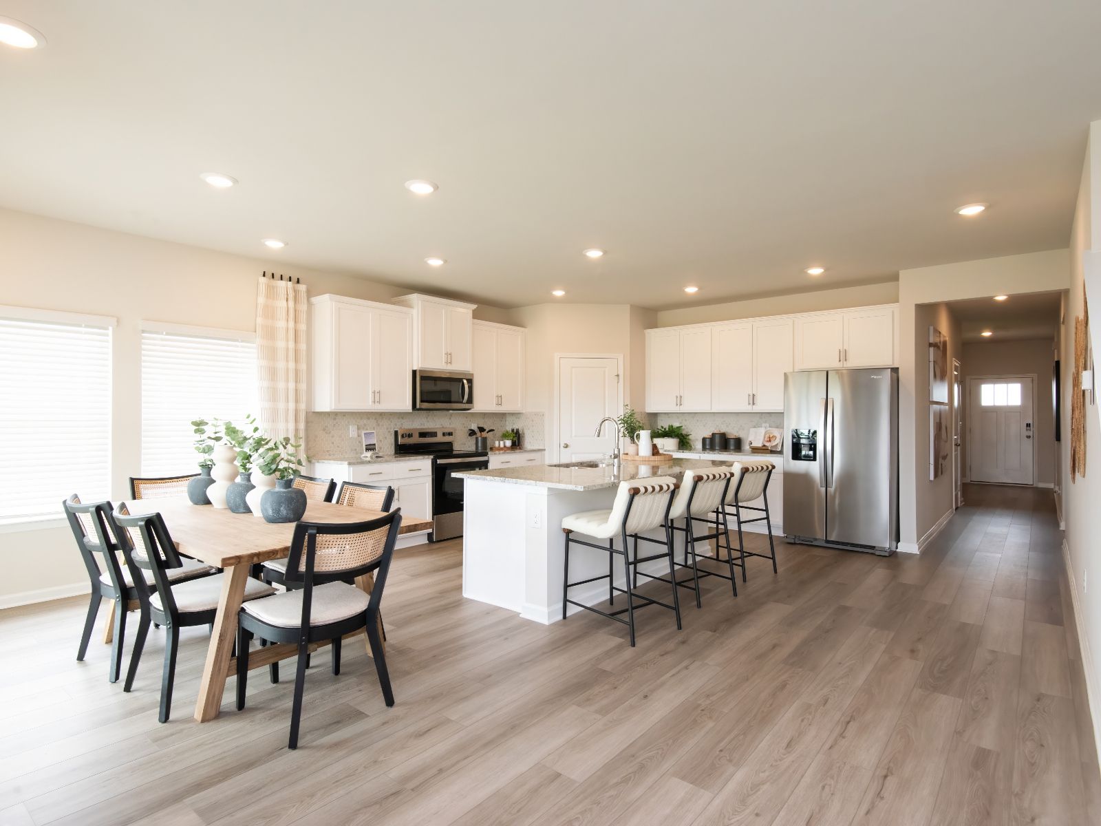Enjoy your favorite meals in the modern kitchen.