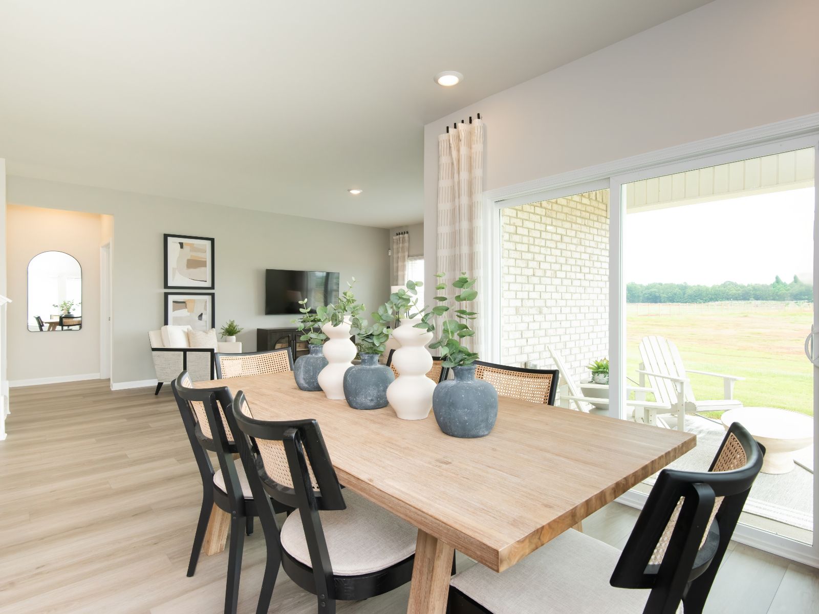The great room provides extra space for a dining area or breakfast nook.