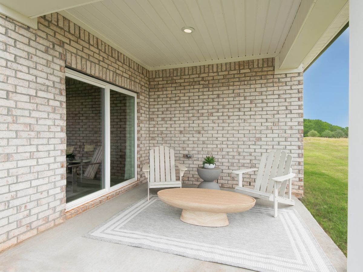 Enjoy a night under the stars on the finished back patio.