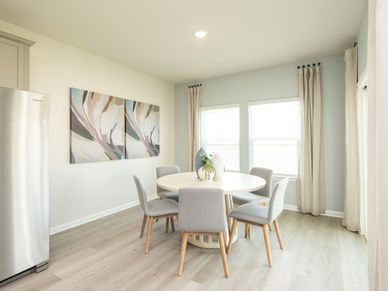 Transform your space into a dining room or welcoming breakfast nook.