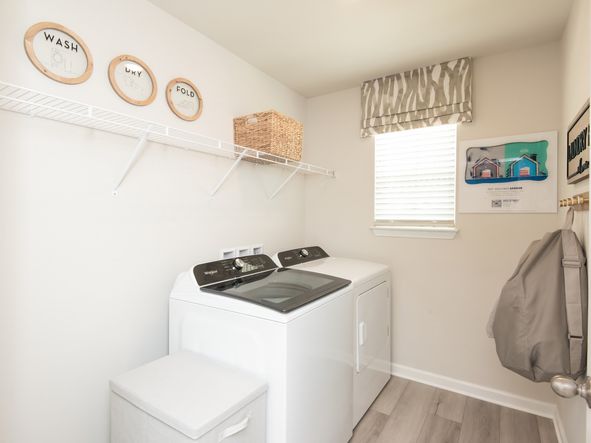 Laundry day can be a breeze with more room to sort and fold your clothes.