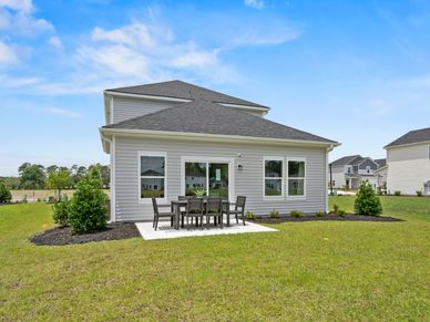 A rear patio is great for outdoor relaxation.