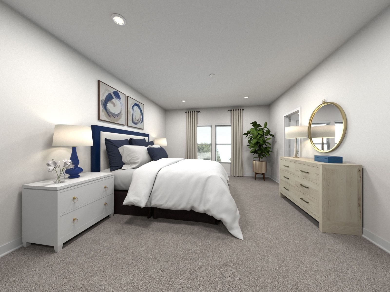 The primary suite offers a private retreat.