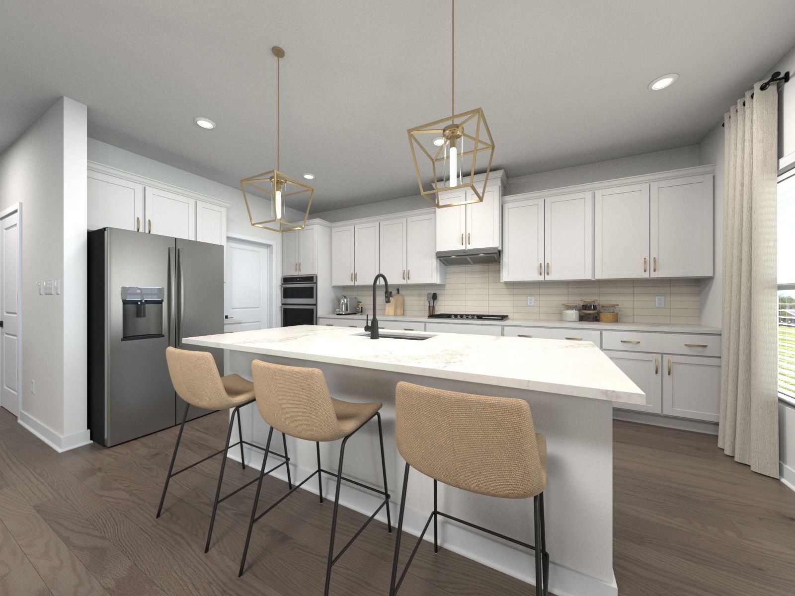 Skip takeout and prep dinner in the well-appointed kitchen.