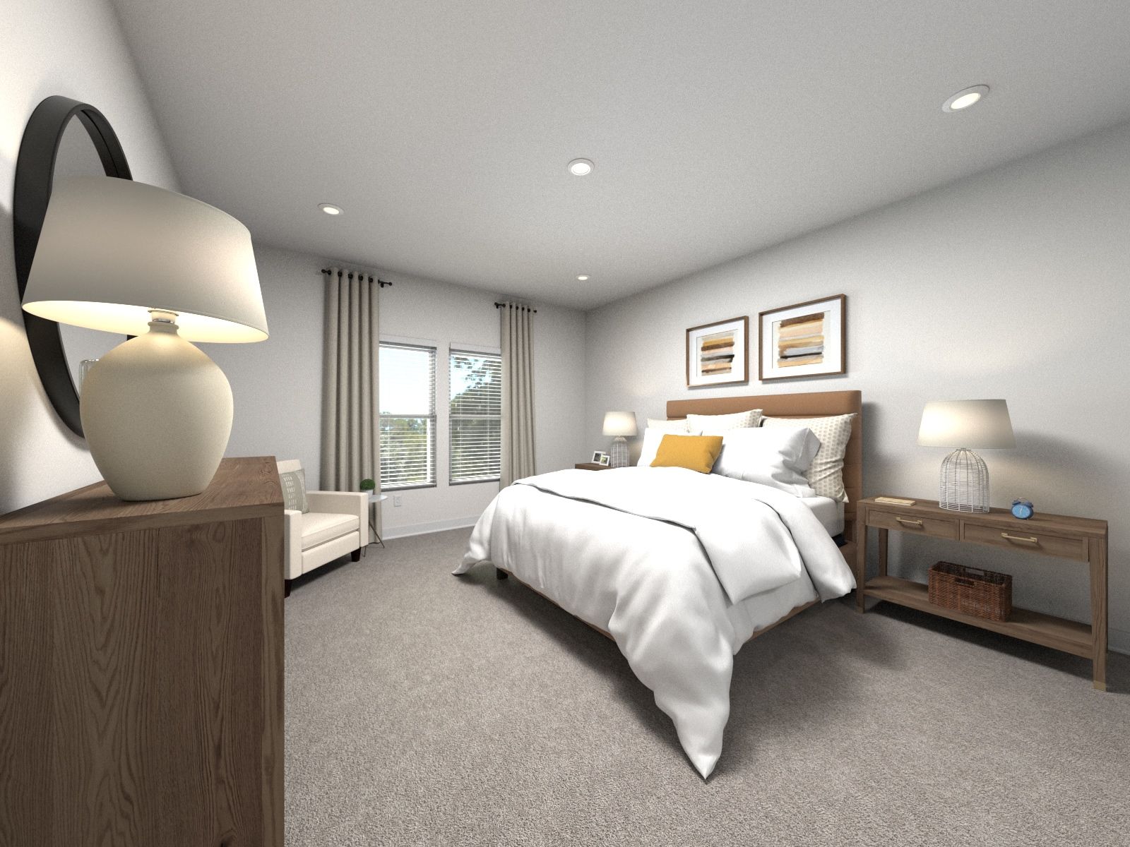 The primary suite offers a private retreat.