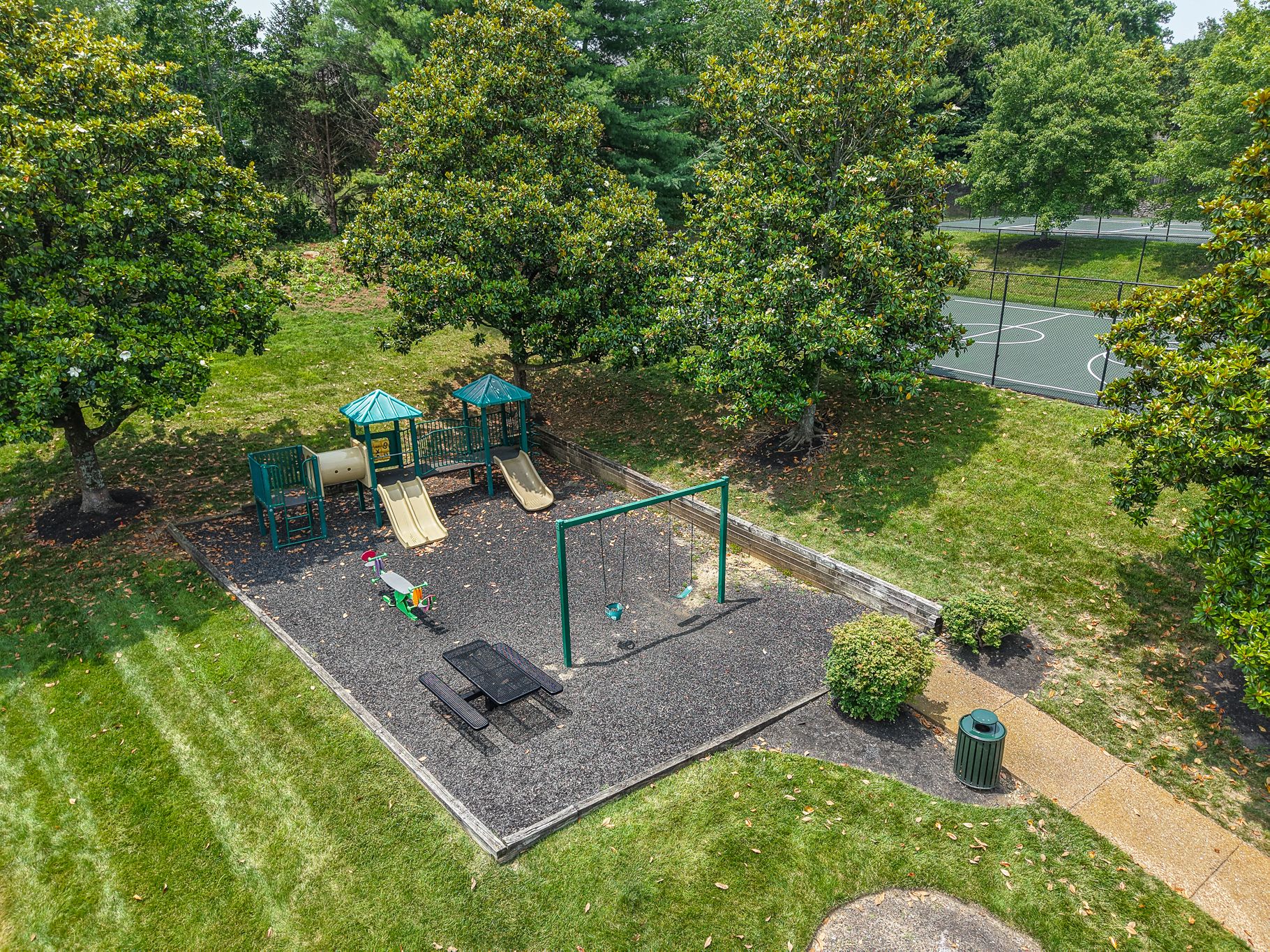 Enjoy communities amenities at Mansker Farms including playgrounds.