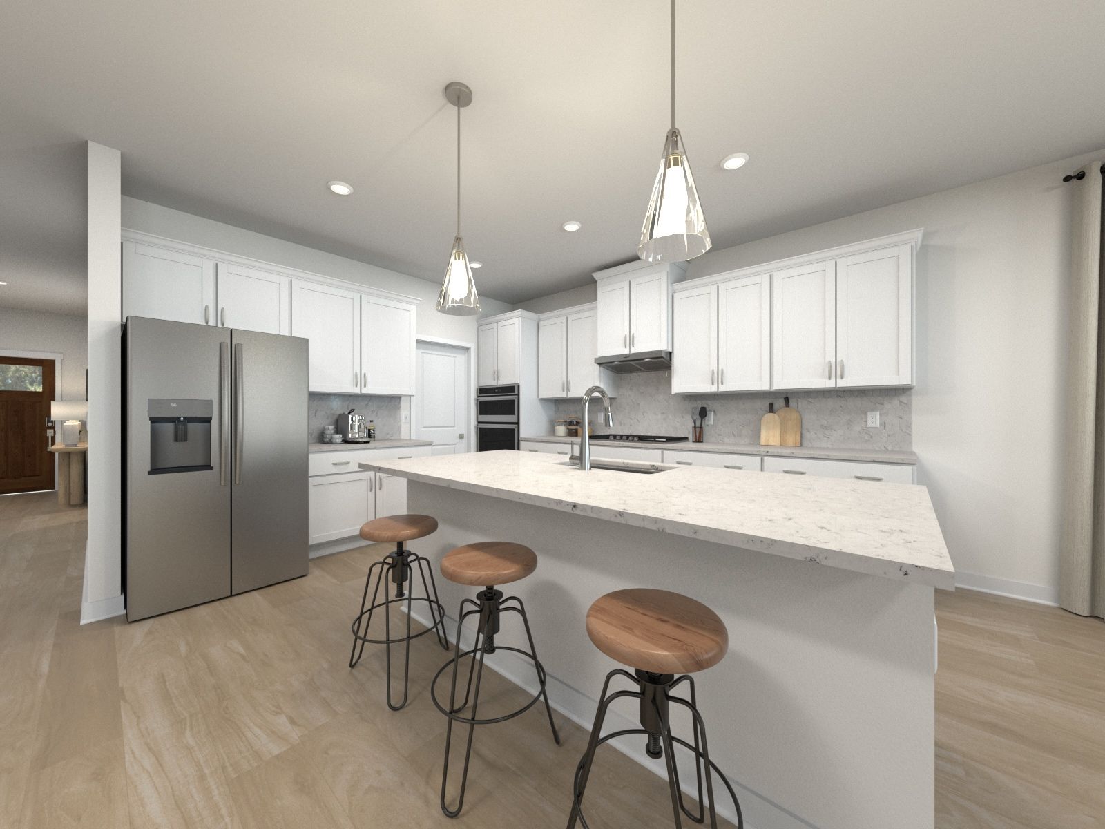 Skip takeout and prep dinner in the well-appointed kitchen.