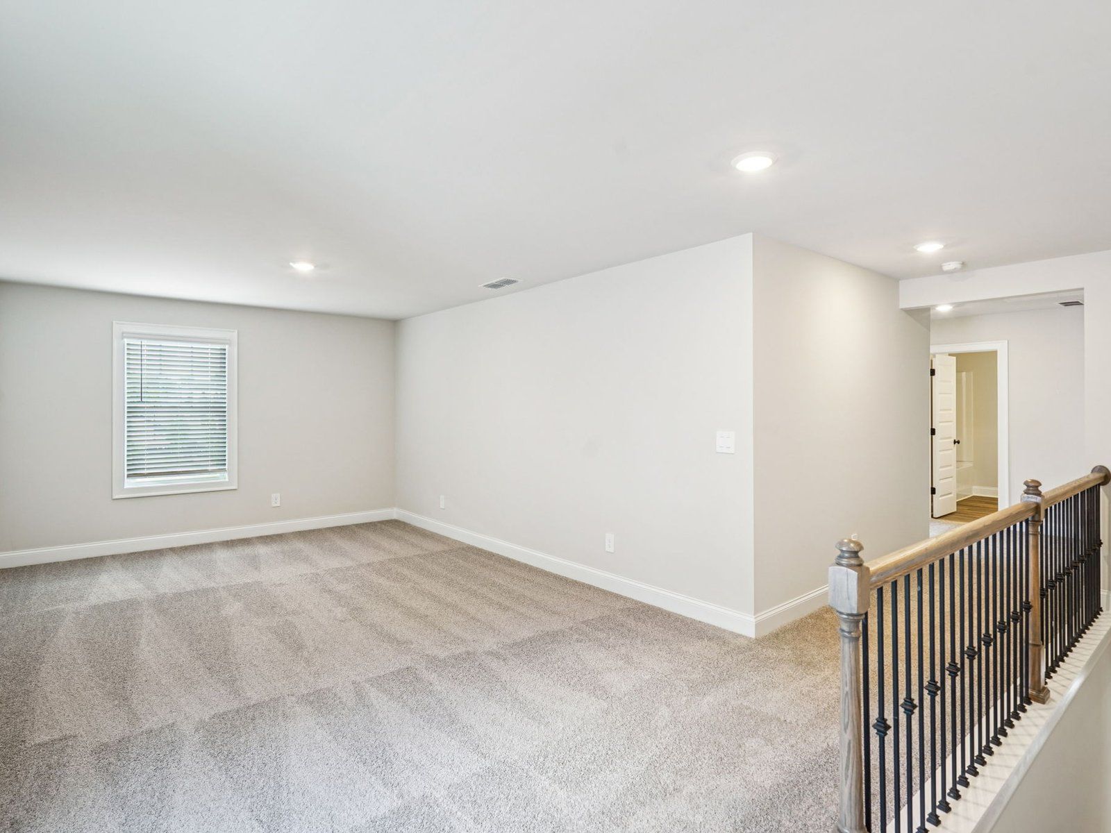 The Taylorsville Basement floorplan with the Distinct Gray interior package.
