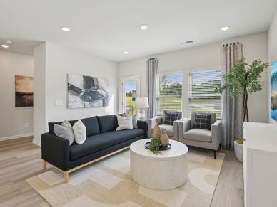 The Oakland floorplan with the Fresh Grey interior package modeled at Artisan Walk.