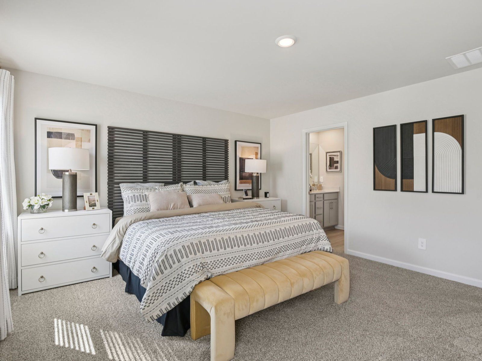 The Oakland floorplan with the Fresh Grey interior package modeled at Artisan Walk.