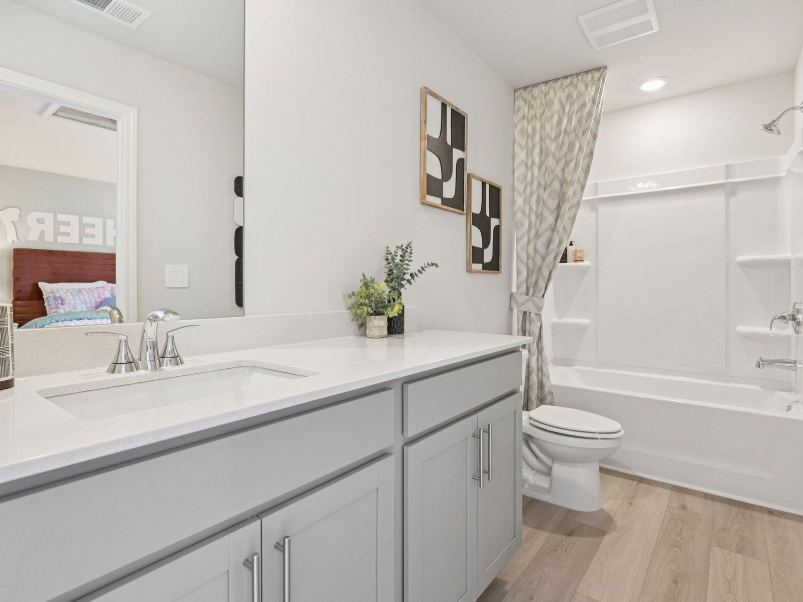 The Oakland floorplan with the Fresh Grey interior package modeled at Artisan Walk.