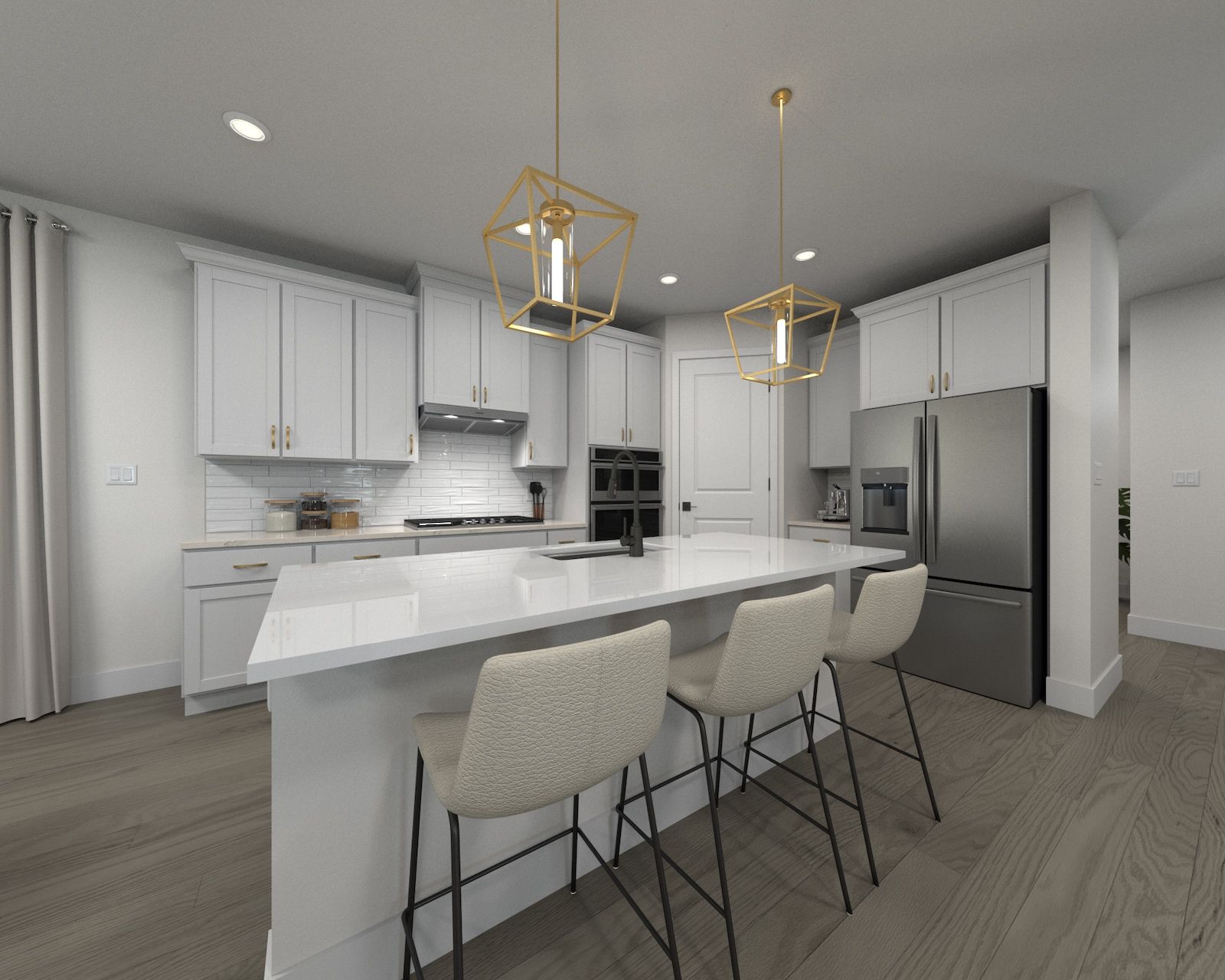 Skip takeout and prep dinner in the well-appointed kitchen.