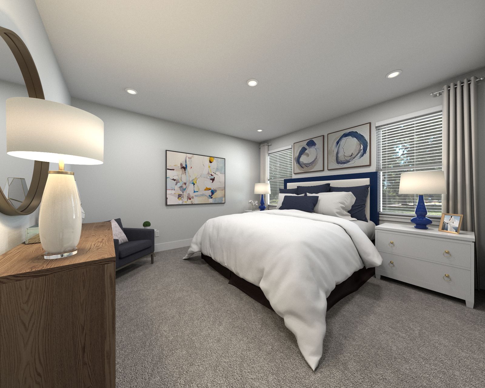 The primary suite offers a private retreat.