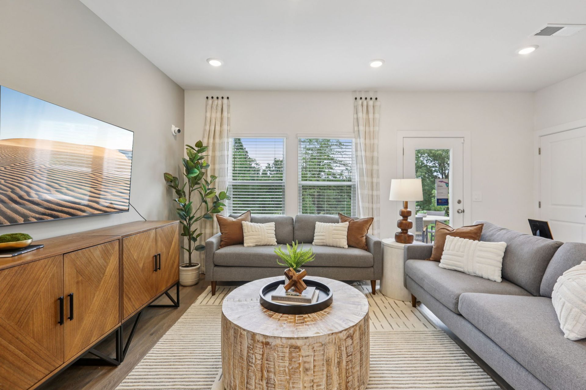 Enjoy family movie nights in the spacious great room.