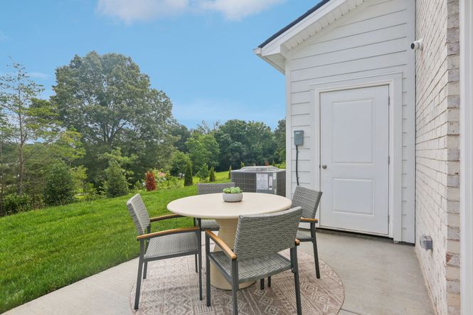 Enjoy summer nights on the spacious back patio.