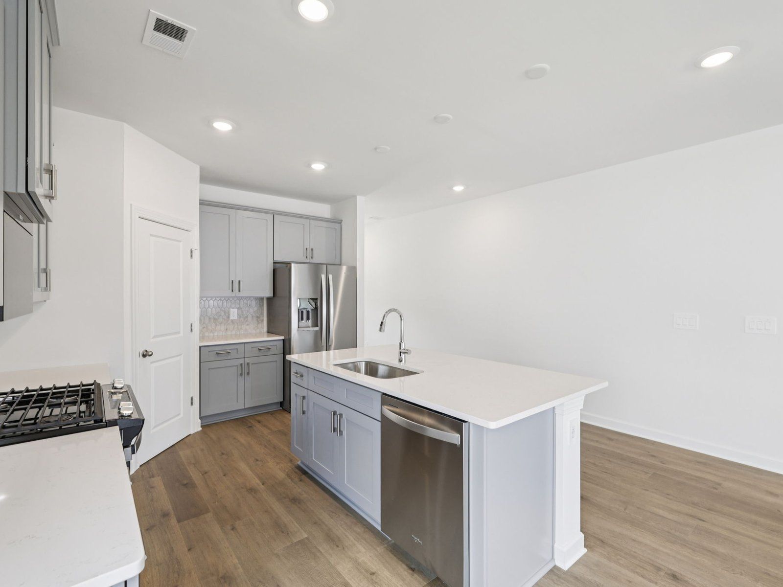 The convenient layout of the Manchester kitchen makes cooking more enjoyable.