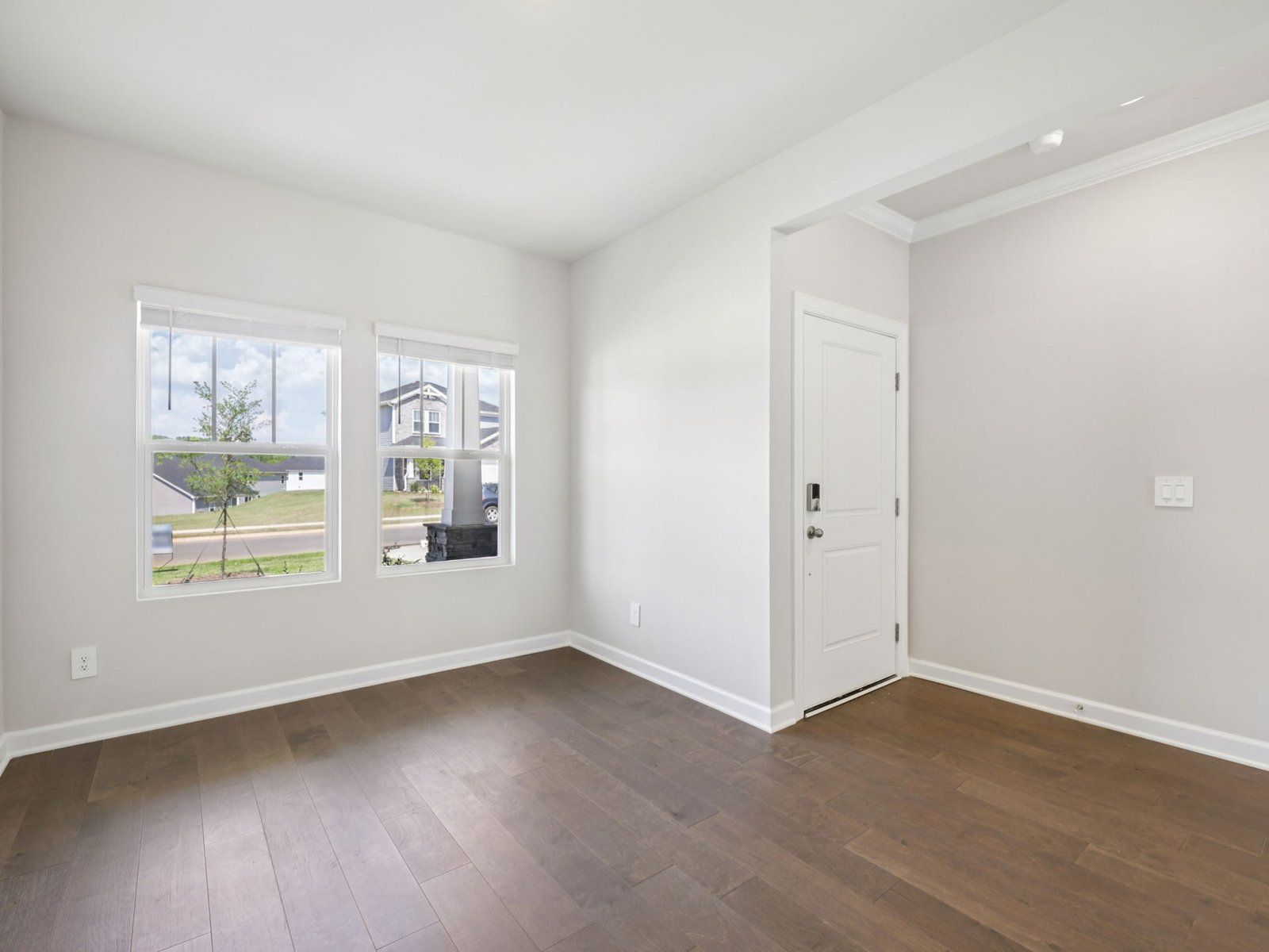 The flex room can be customized into a welcoming entry room or dining area.