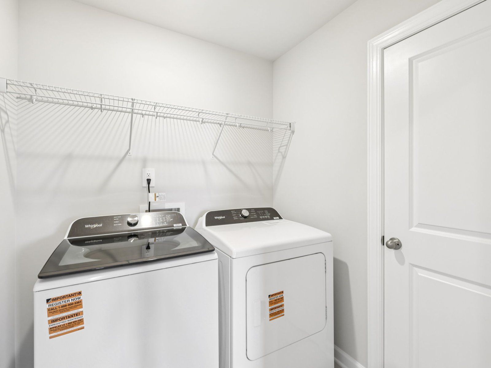 Laundry day just got easier with more space to store and organize your cleaning essentials.