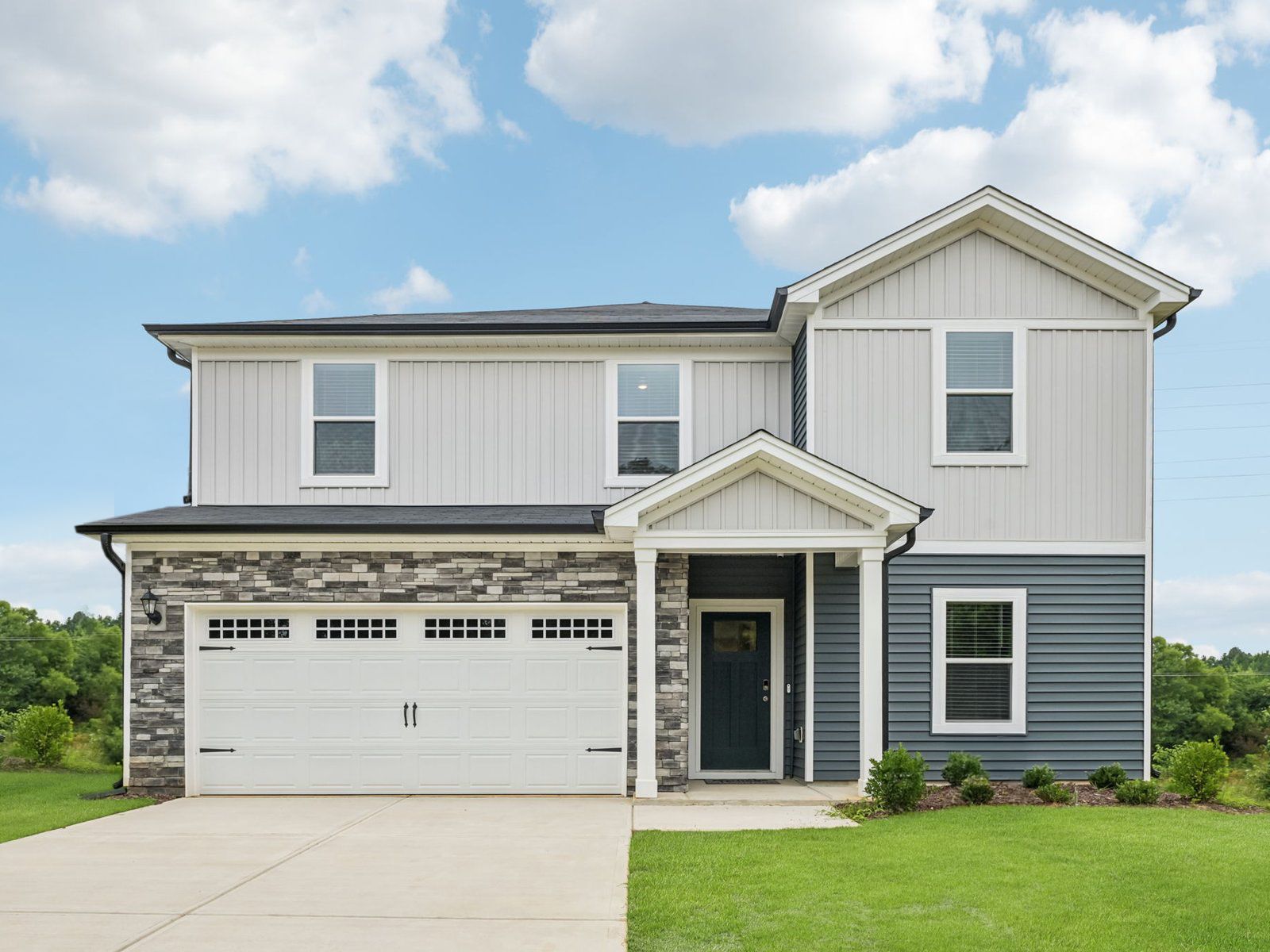 Chatham front exterior at a Meritage Homes community in Mebane, NC.