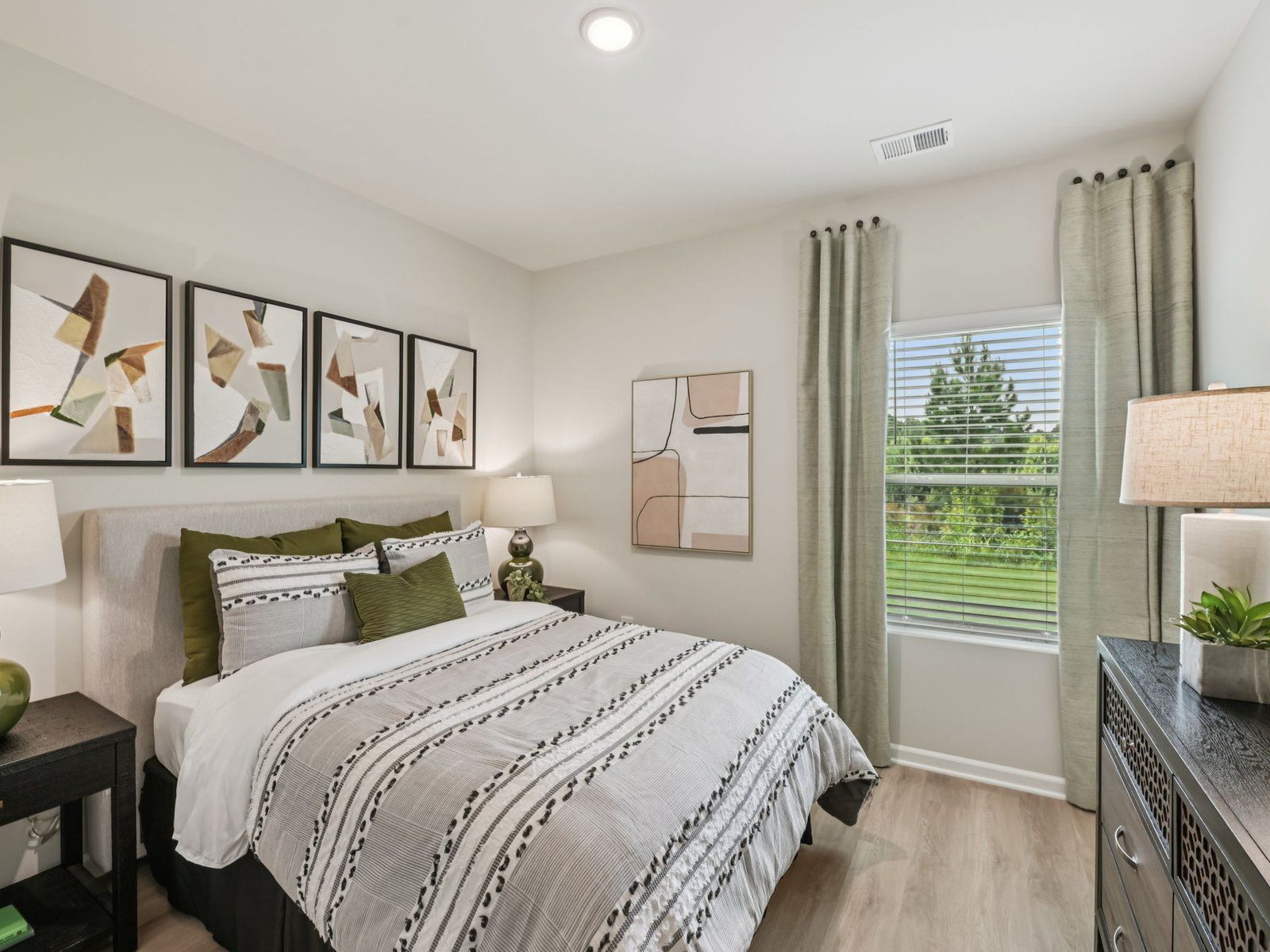 Secondary bedroom in the Chatham floorplan at a Meritage Homes community in Mebane, NC.