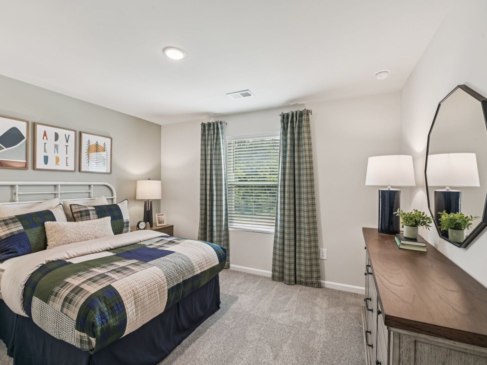 Secondary bedroom in the Chatham floorplan at a Meritage Homes community in Mebane, NC.