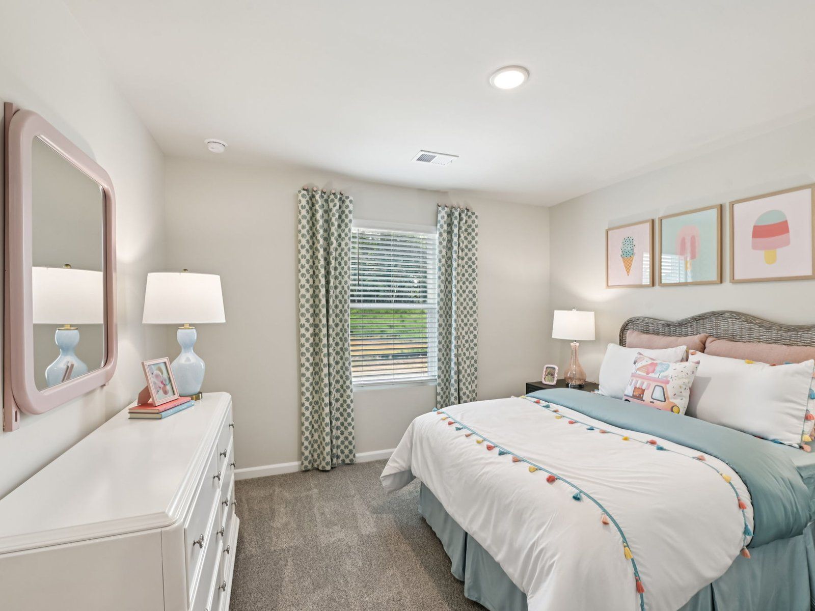 Secondary bedroom in the Chatham floorplan at a Meritage Homes community in Mebane, NC.
