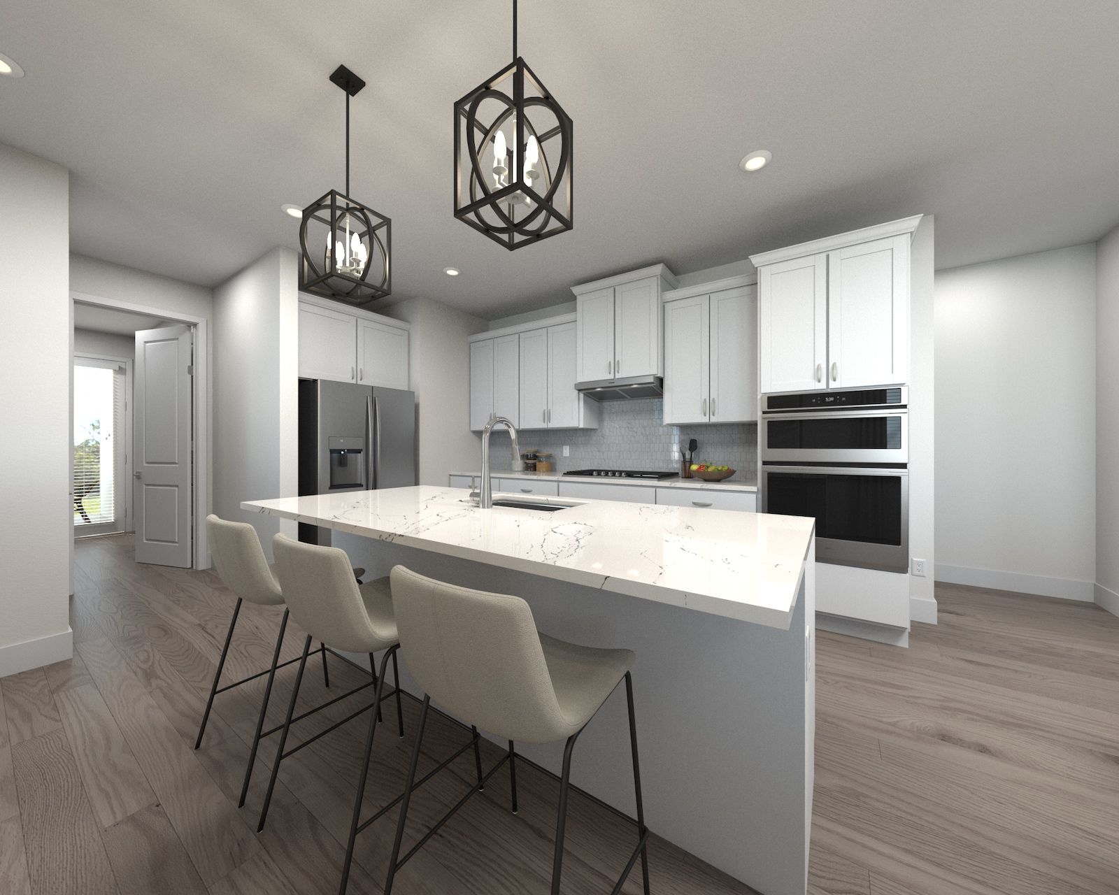 Skip takeout and prep dinner in the well-appointed kitchen.