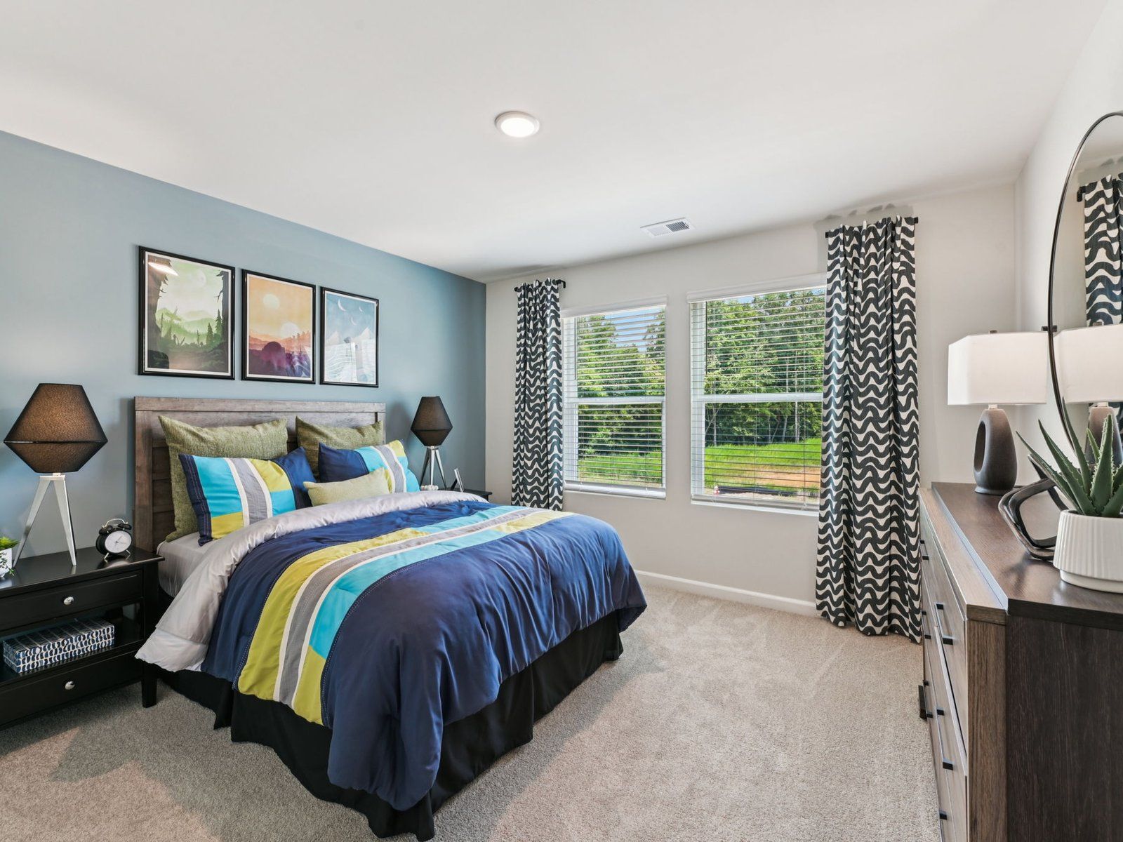 Secondary bedroom in the Taylorsville floorplan at a Meritage Homes community in Mebane, NC.