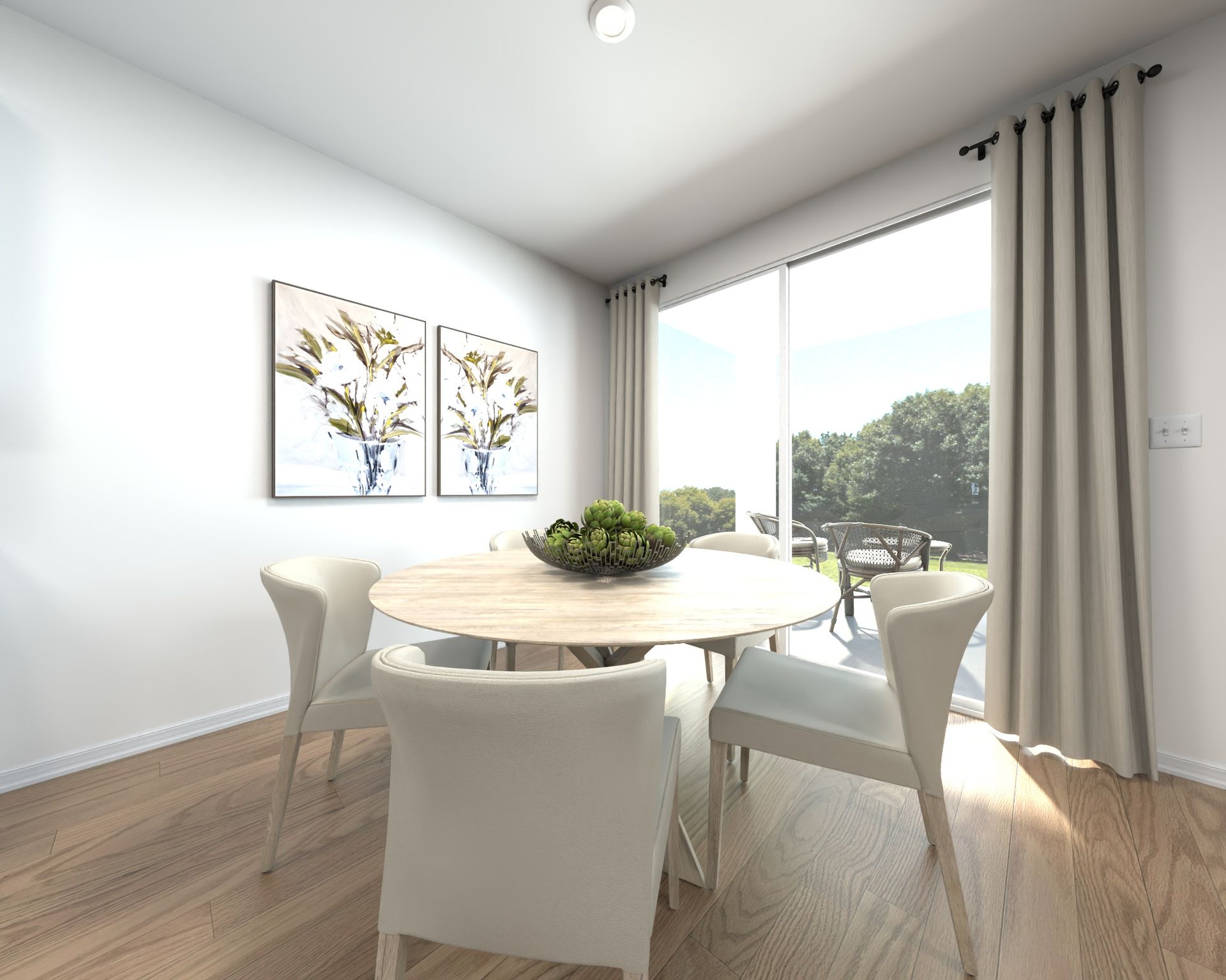 Rendering of the Modena Floorplan Dining Room.