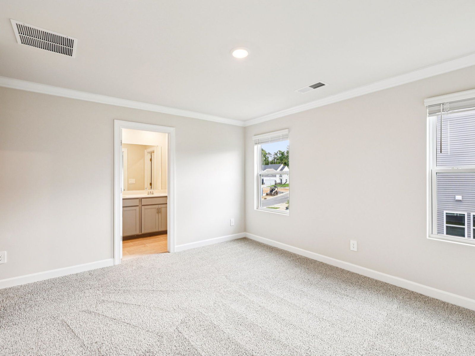 The primary bedroom leads to your own personal ensuite.