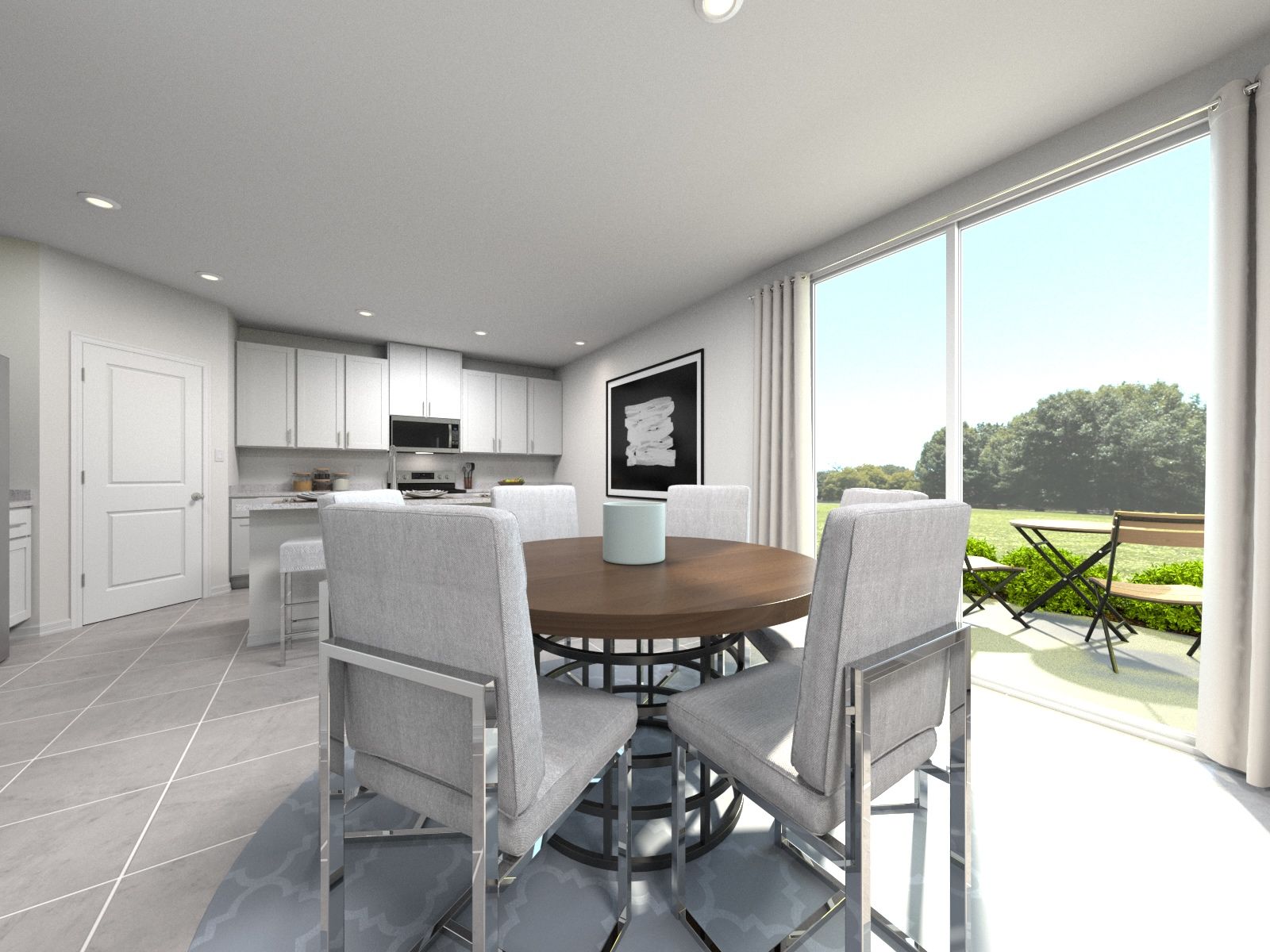 Rendering of the Marigold Floorplan Dining Area.