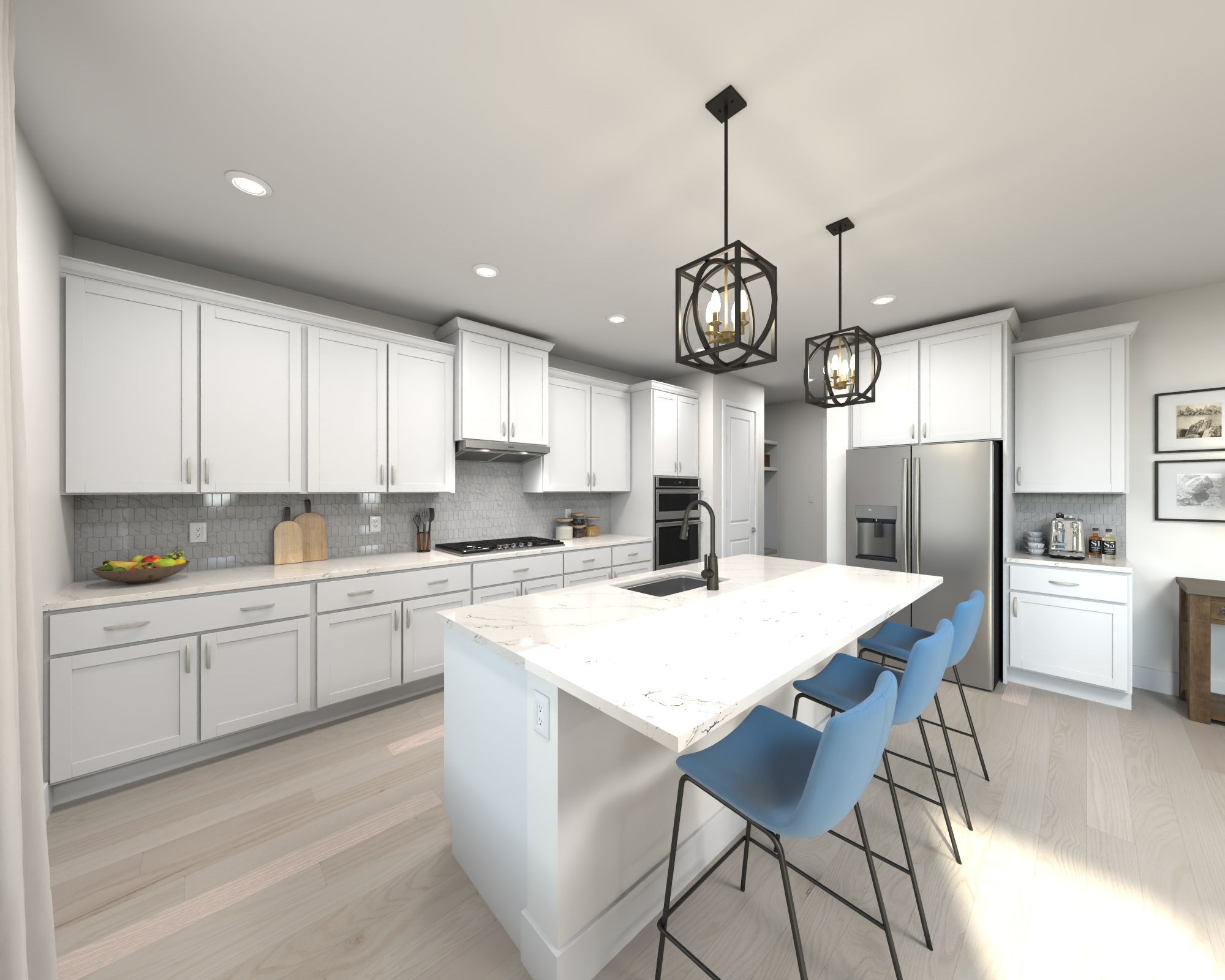 Skip takeout and prep dinner in the well-appointed kitchen.