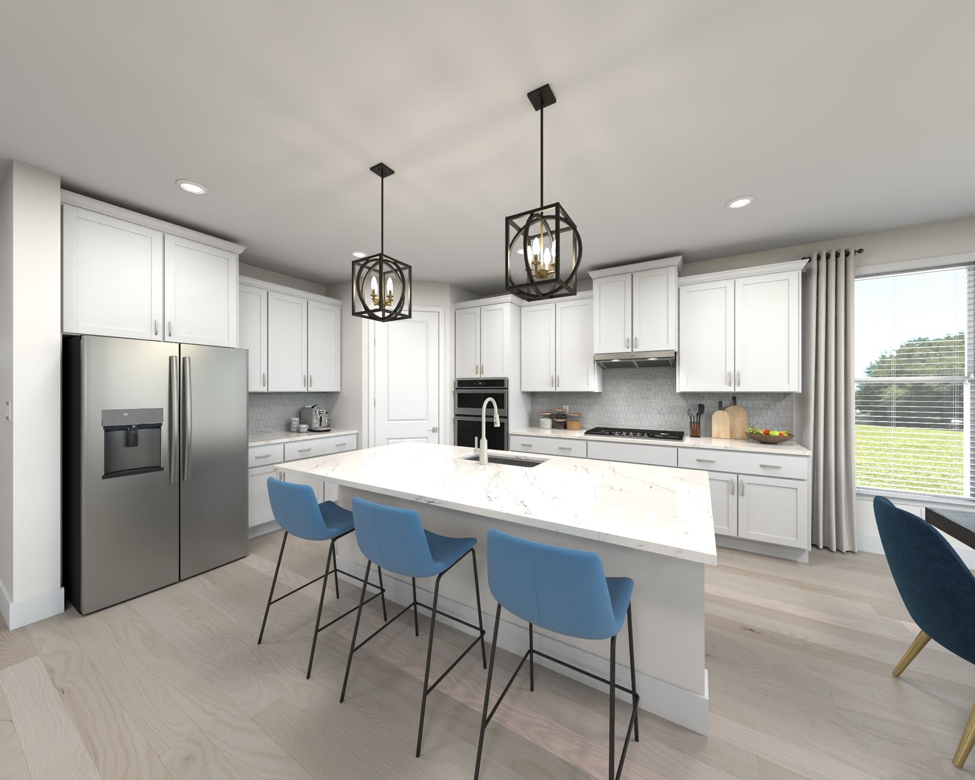 Skip takeout and prep dinner in the well-appointed kitchen.