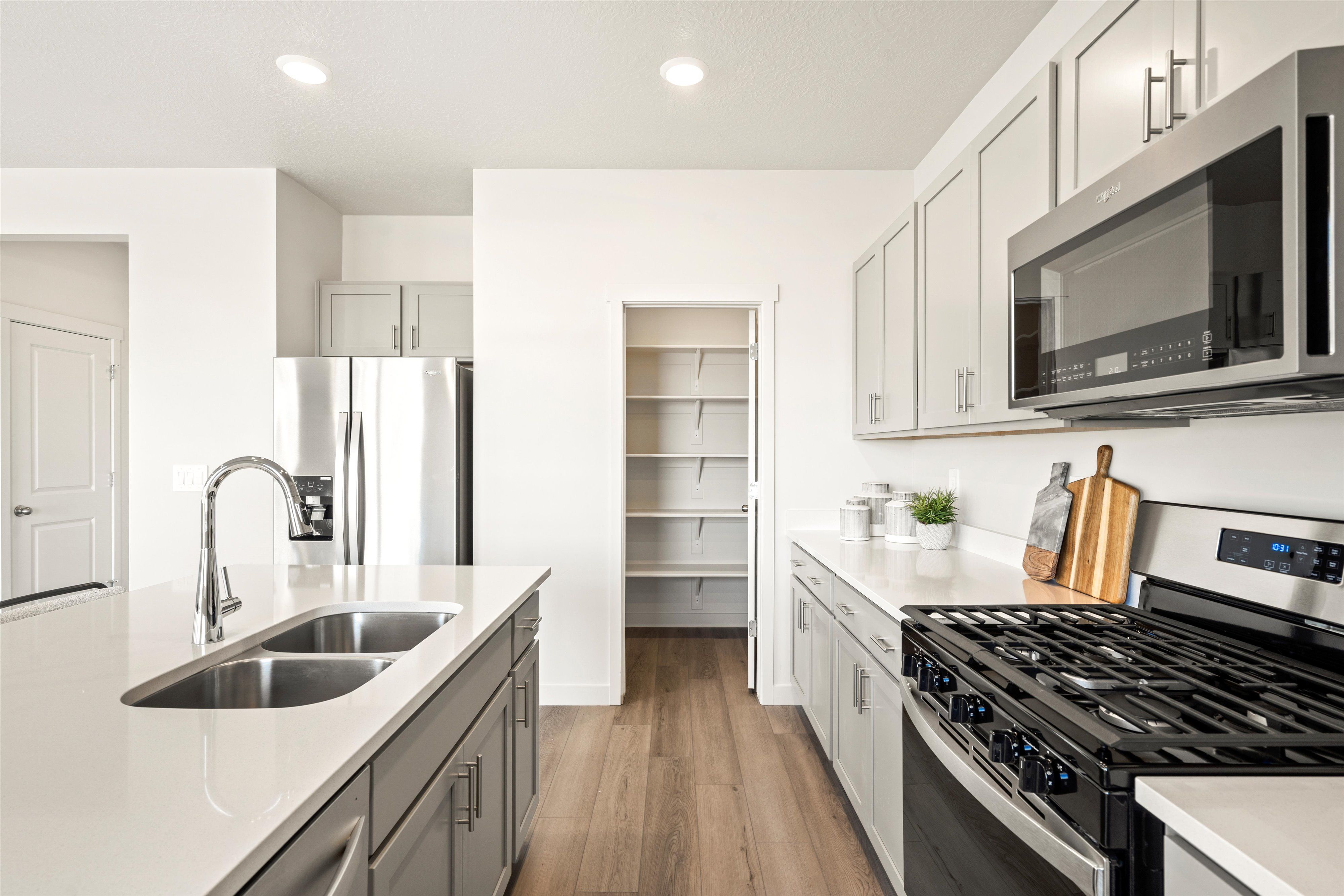 The Solitude floorplan interior image taken at a Meritage Homes Community in Tooele, UT.