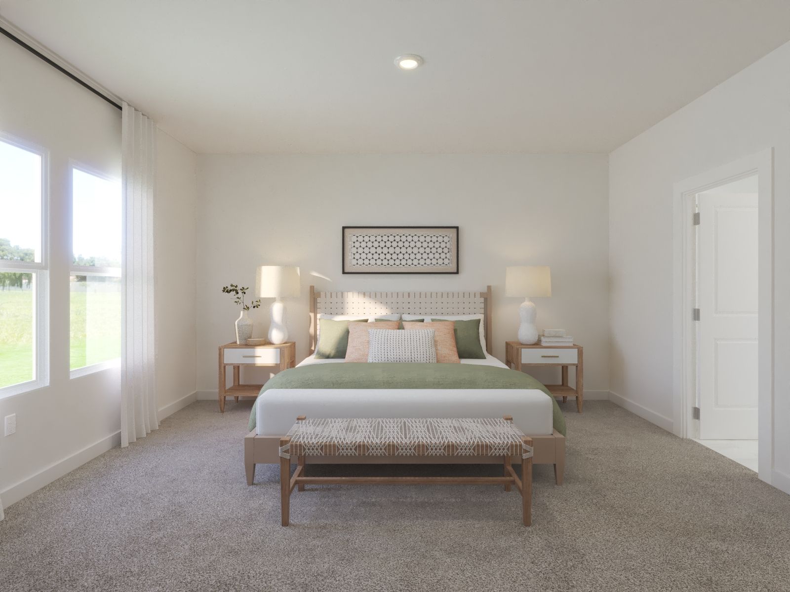 The primary suite offers a private retreat.