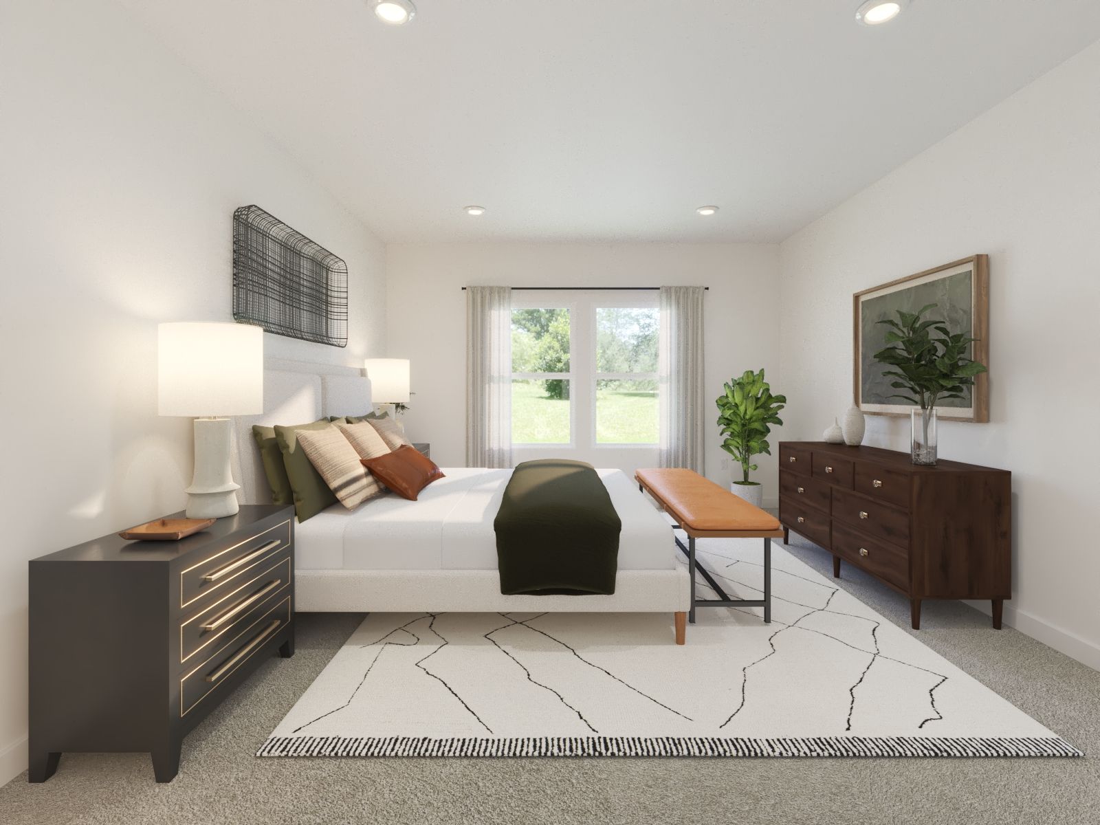 The primary suite offers a private retreat.
