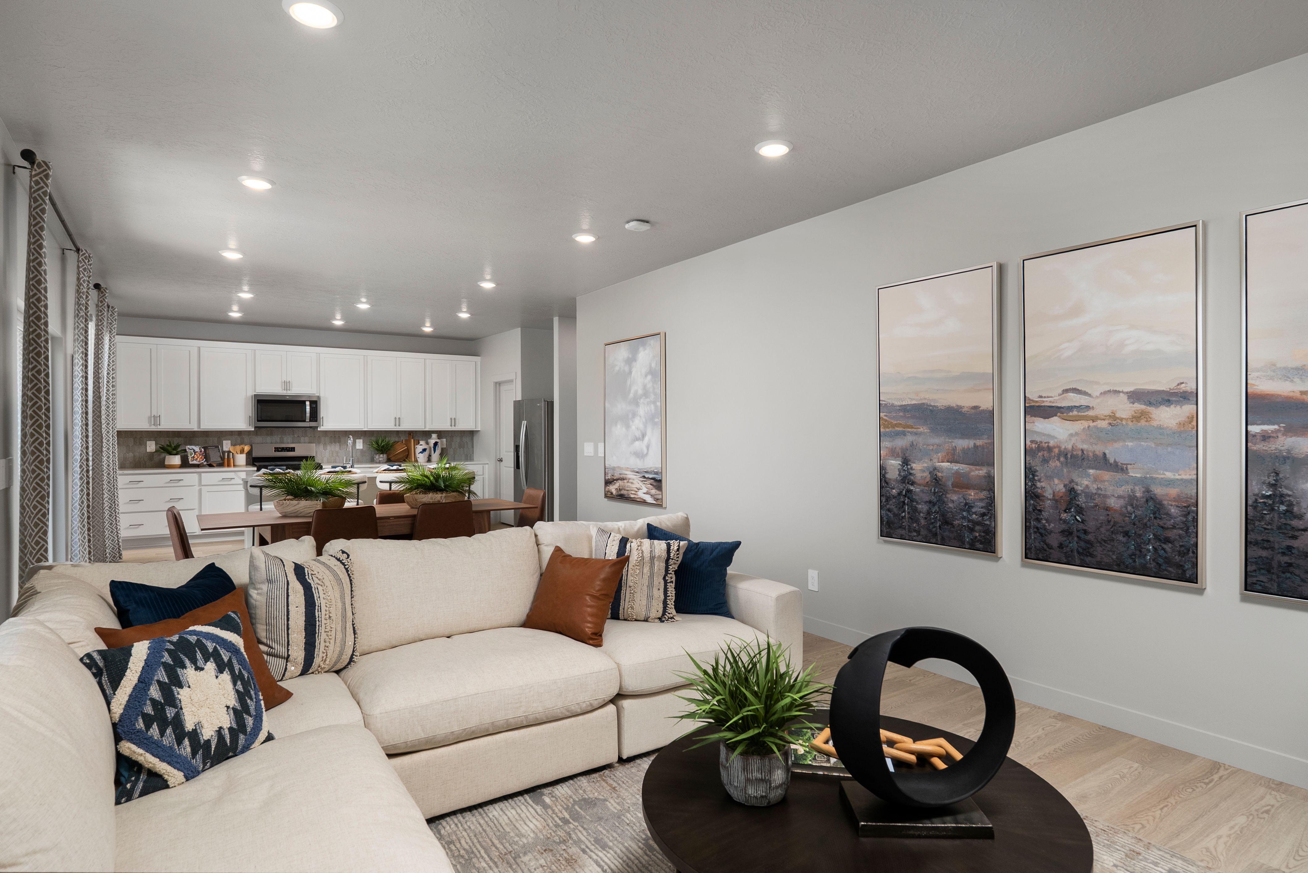 The Pine floorplan interior image taken at a Meritage Homes Community in Eagle Mountain, UT.