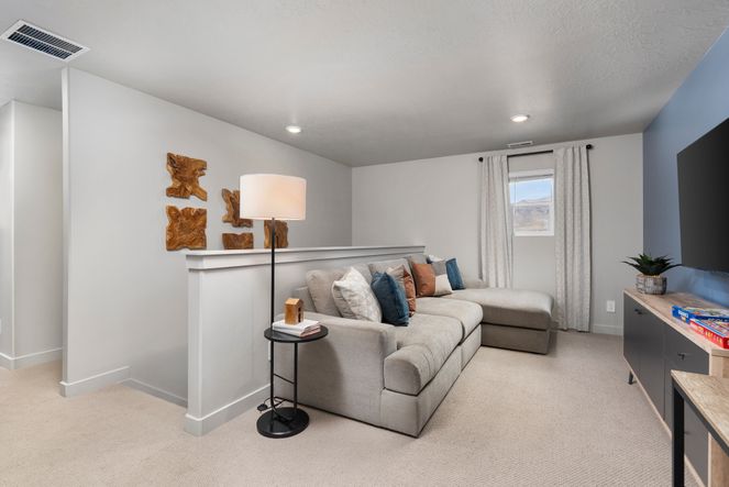 The Pine floorplan interior image taken at a Meritage Homes Community in Eagle Mountain, UT.