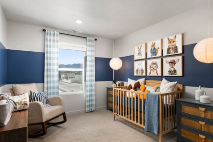 The Pine floorplan interior image taken at a Meritage Homes Community in Eagle Mountain, UT.