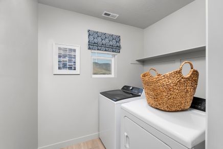 The Pine floorplan interior image taken at a Meritage Homes Community in Eagle Mountain, UT.