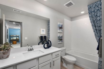 The Pine floorplan interior image taken at a Meritage Homes Community in Eagle Mountain, UT.