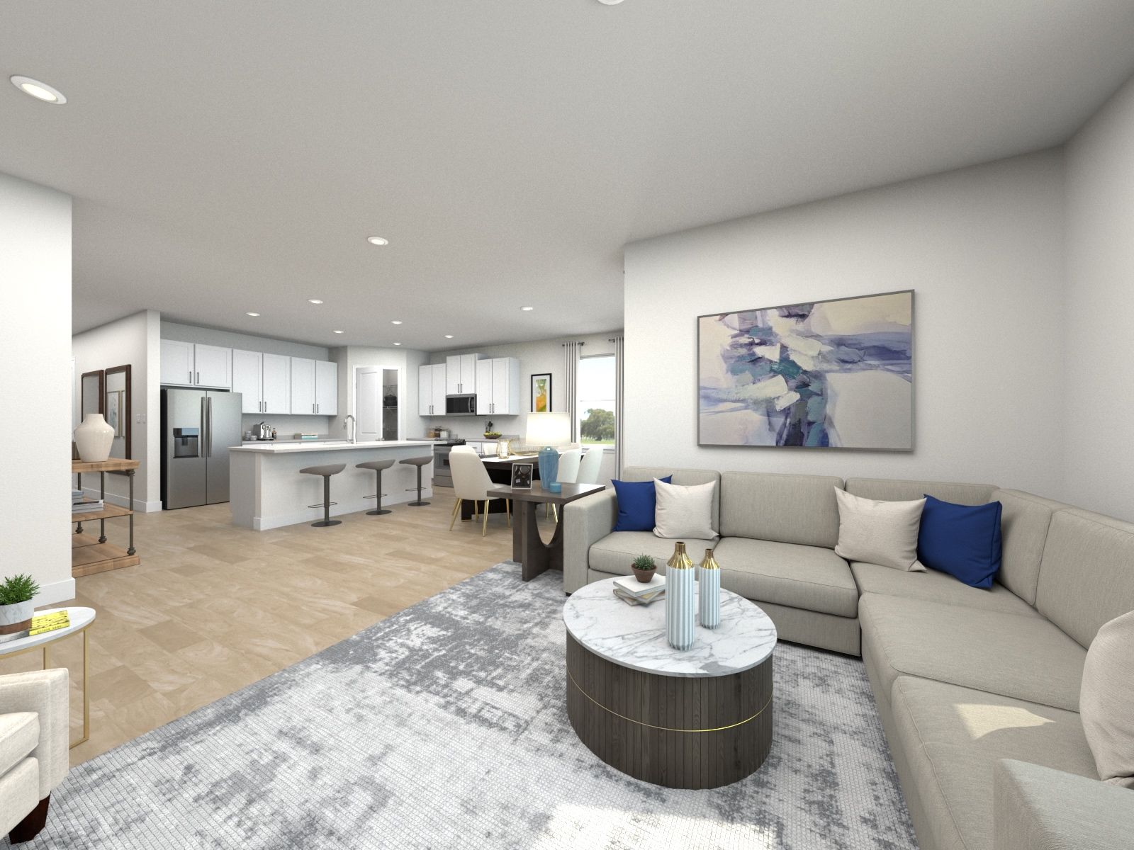 Rendering of the Corsica Great Room.