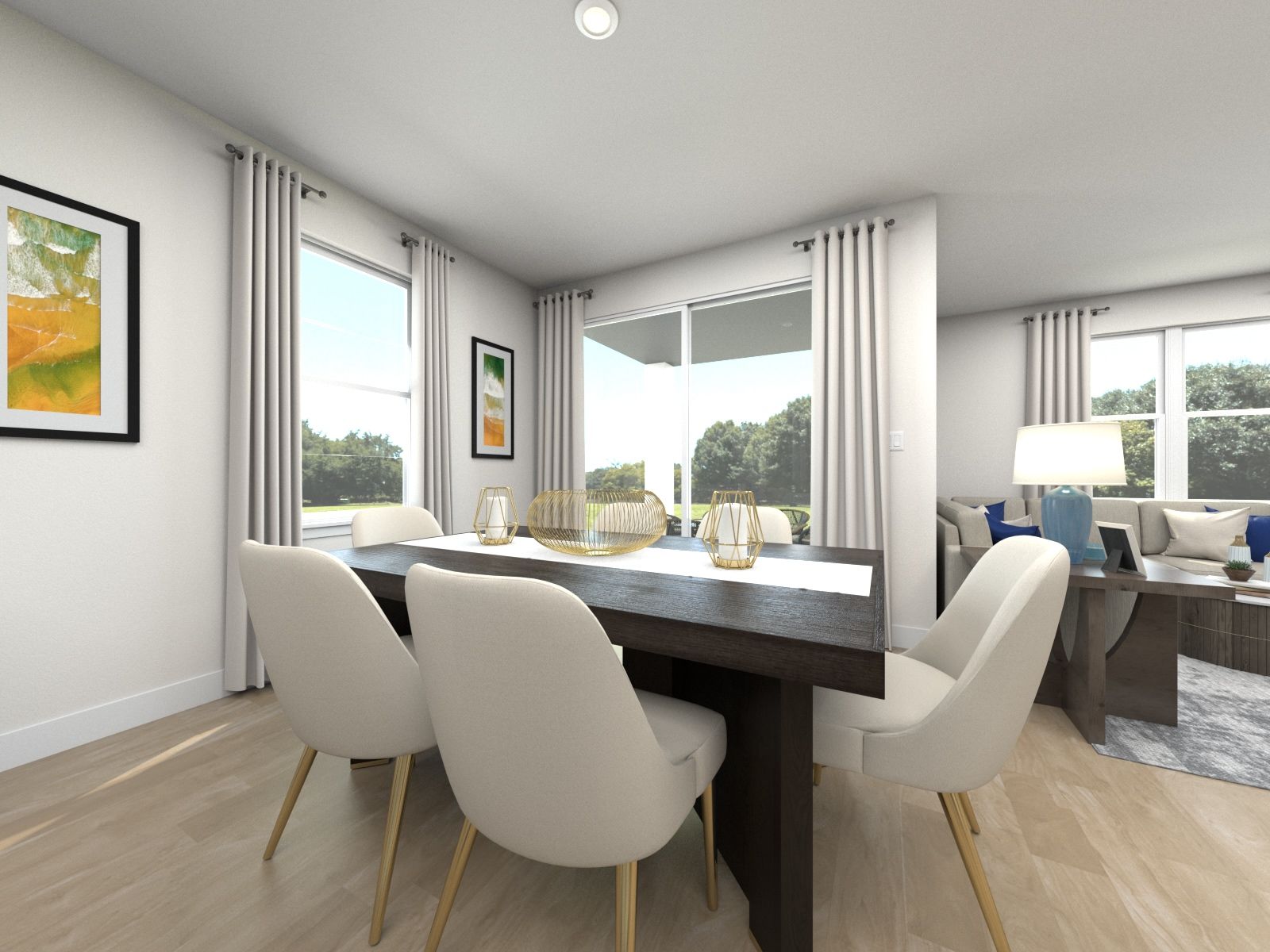 Rendering of the Corsica Dining Area.