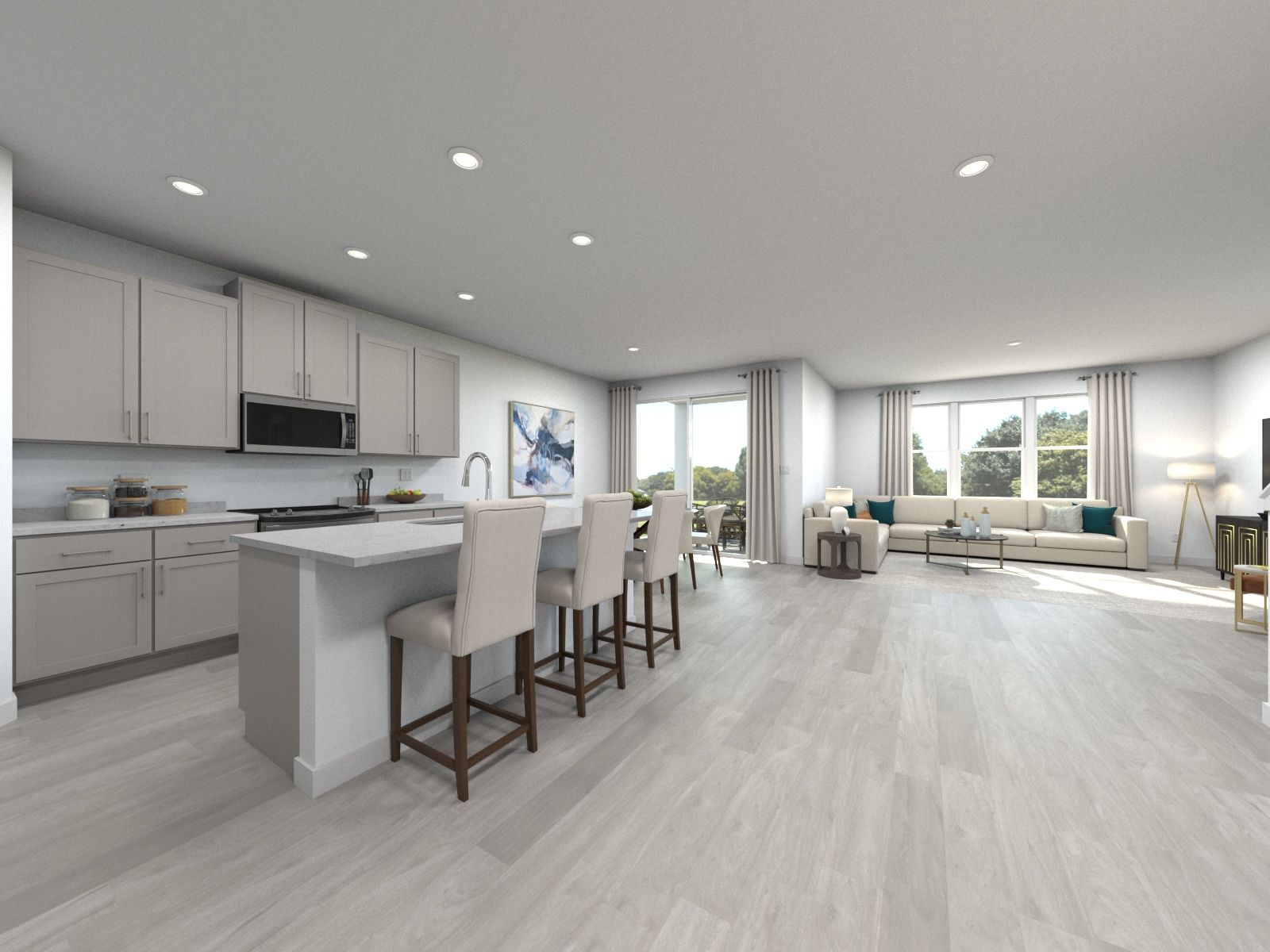 Rendering of the San Marino Great Room.