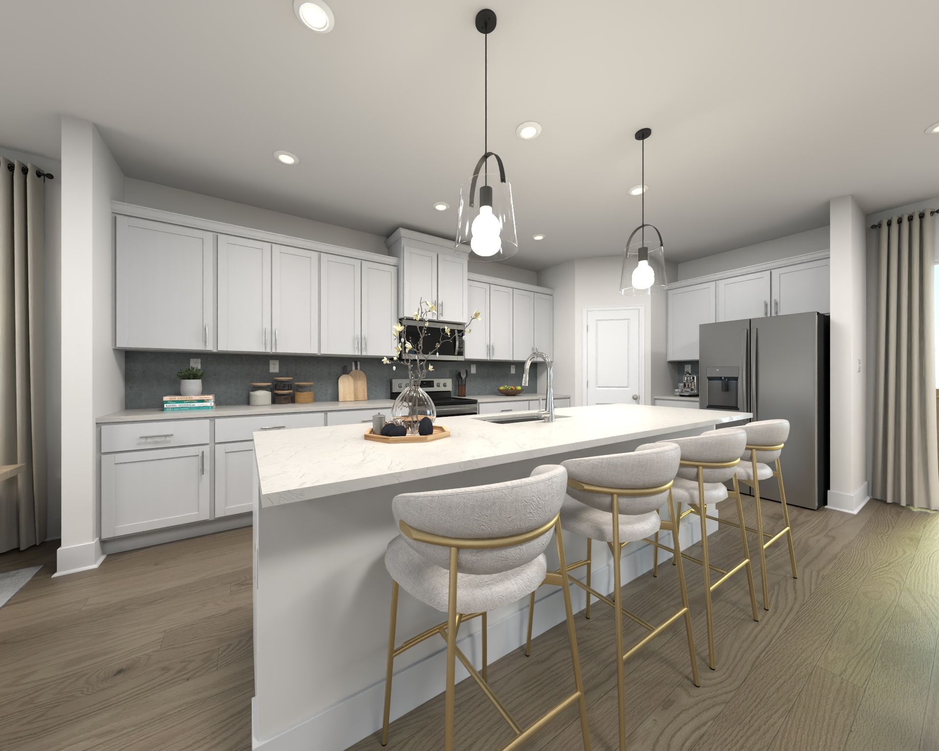 Skip takeout and prep dinner in the well-appointed kitchen.