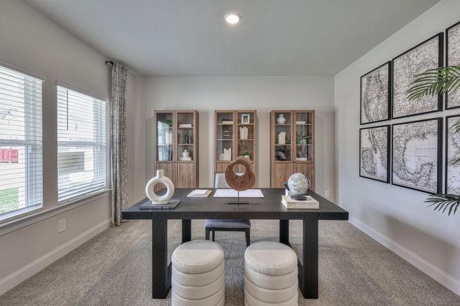 Skip your commute and work from home in the downstairs flex space.