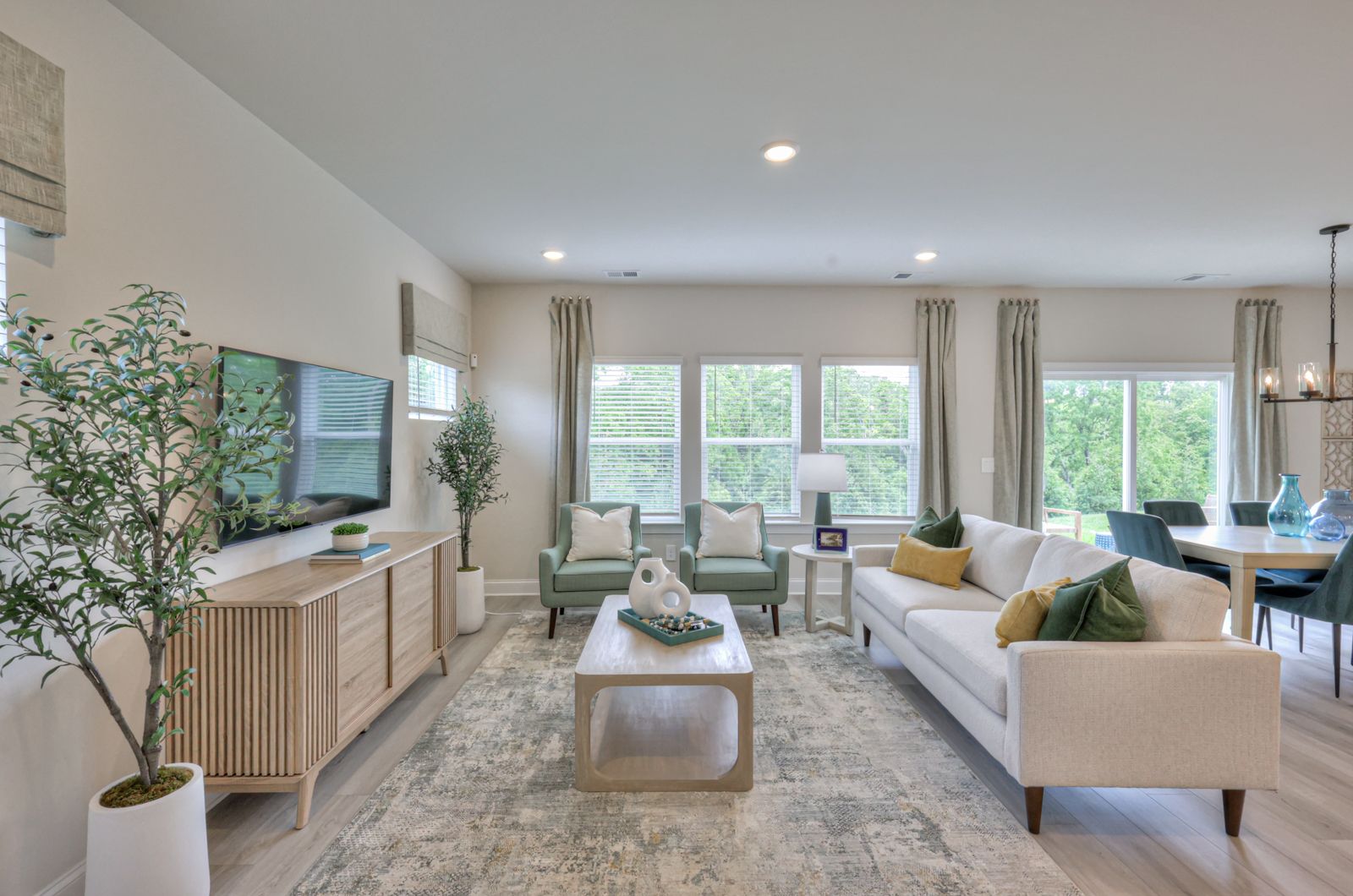 Gather friends and family for gameday or spend cozy nights in.