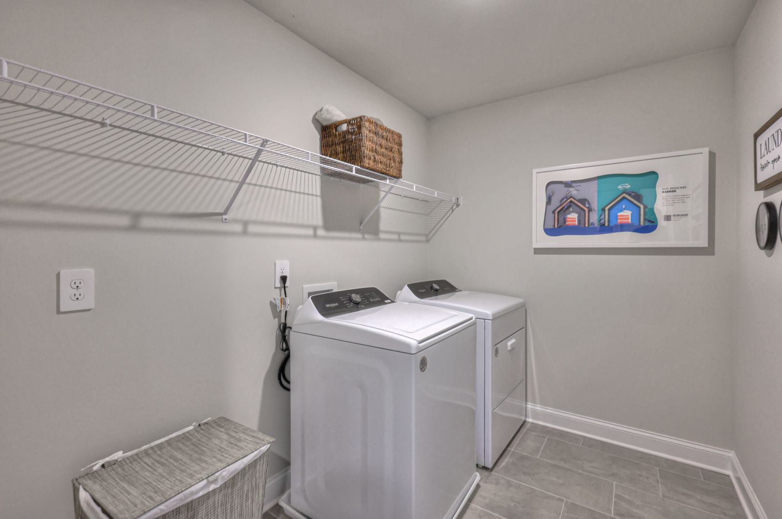Every home includes a washer/dryer.